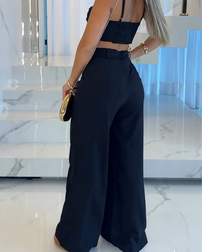 Wide-Leg Pants Temperament Set (Pre-Sale)