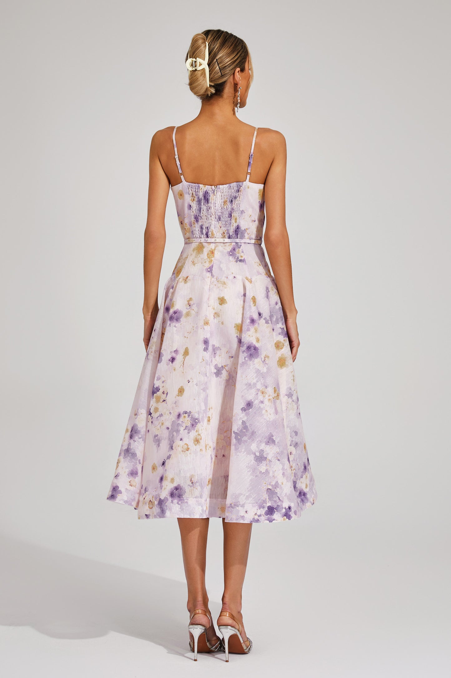 Elma Purple Holiday Slip Dress