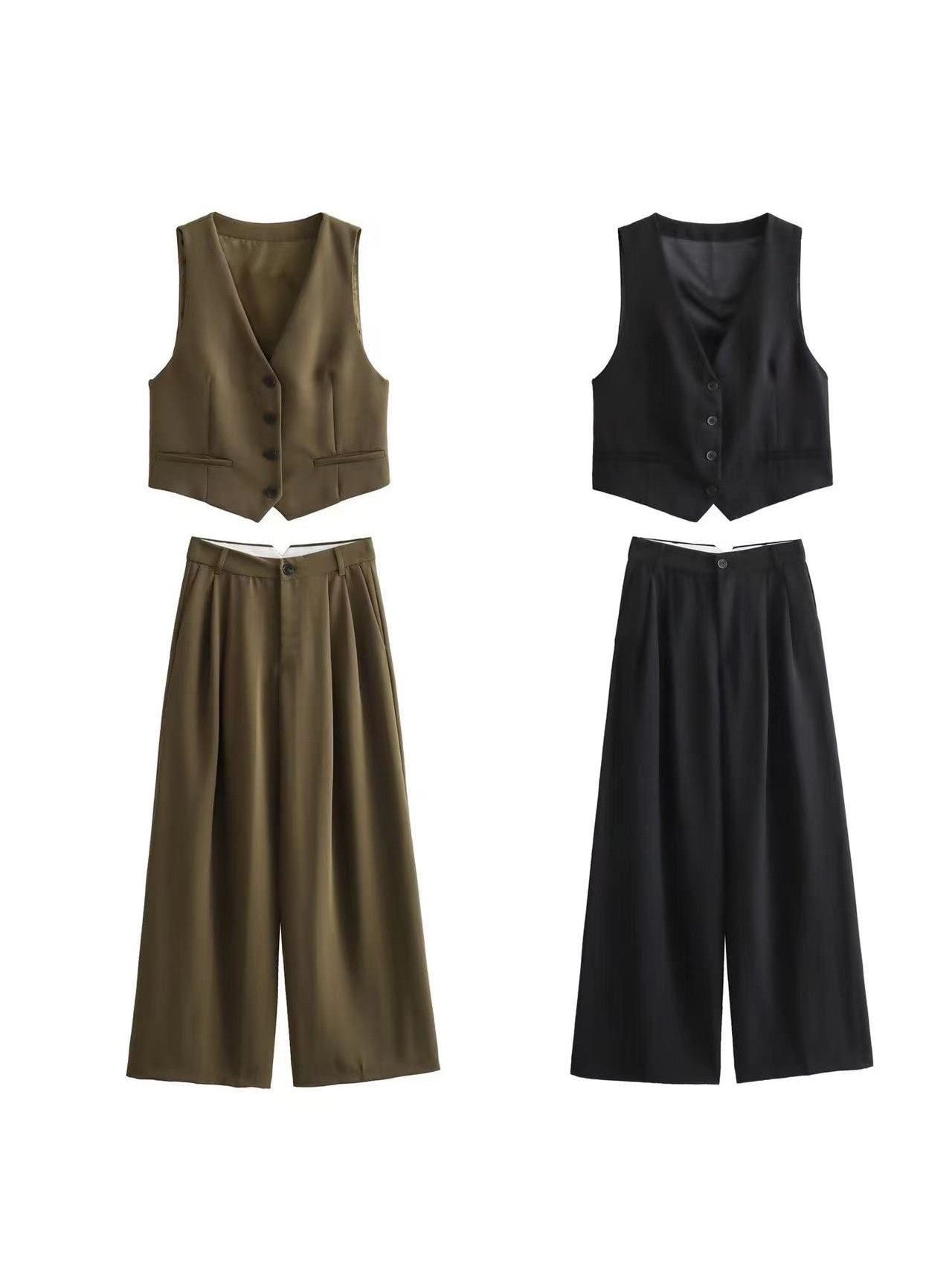 Waist Coat Vest & Pants Coord Set