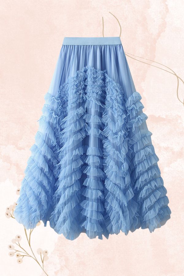 Slimming hip-covering gorgeous cake skirt