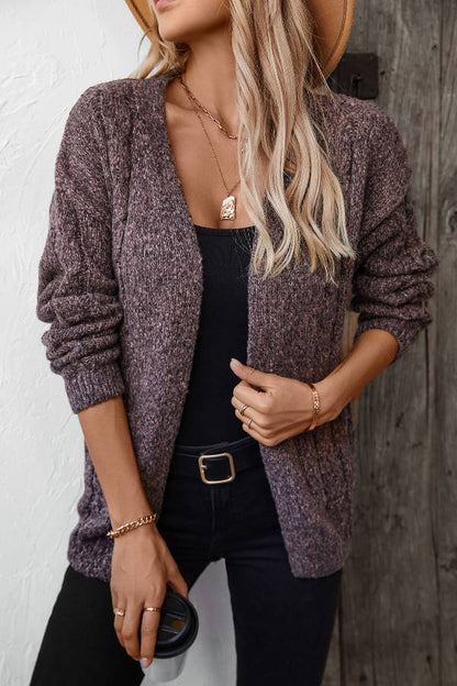 Casual and Fashionable Long-sleeved Sweater Jacket