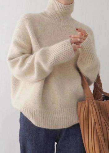 Cozy Grey Turtleneck Sweater - Chic Comfort