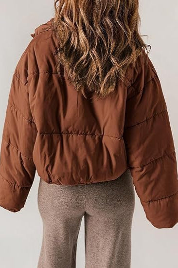 Classic Plain Quilted Puffer Jacket