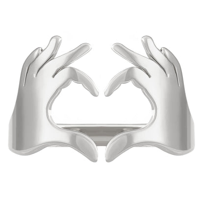 Affinity Hand Gesture Ring - Gold & Silver