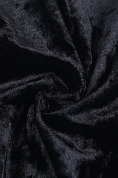 Sexy Off Shoulder Backless Velvet Bodycon Mini Dress