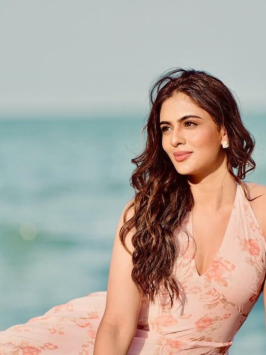 Floral Print V Neck Halter French Midi Dress