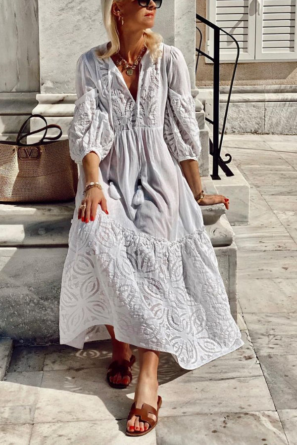 Flower Language Lace Dress