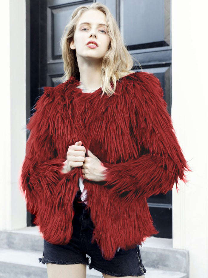 Faux Fur Coat Winter Short Eco-friendly Fur Coat For Women 2026