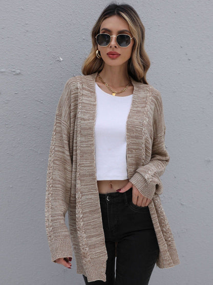 Solid Color Knitted Cardigan Sweater