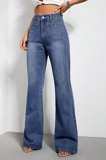 High Rise Straight Cut Jean