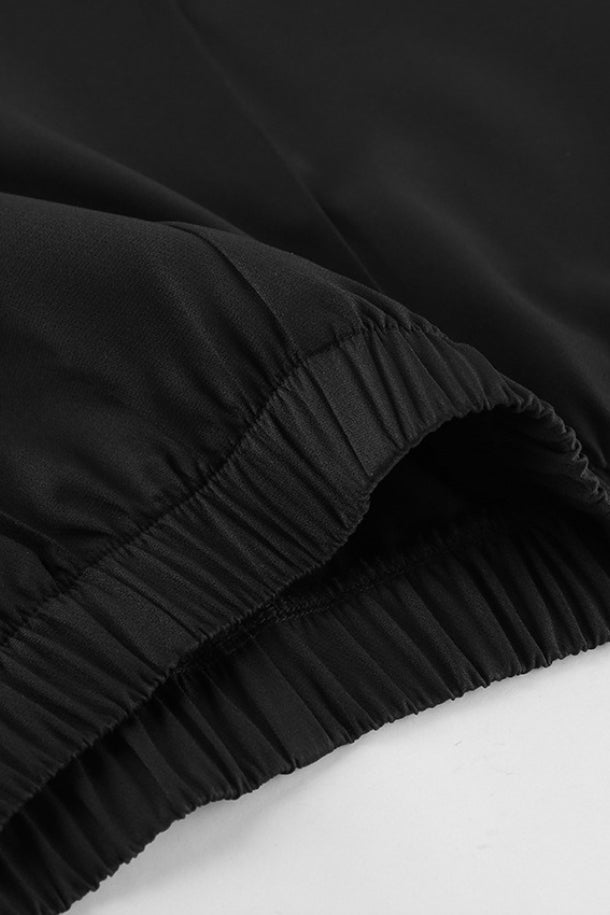 Black Fitted Two Piece Blazer Pants Set
