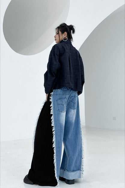 Denim Workwear Lapel Jacket