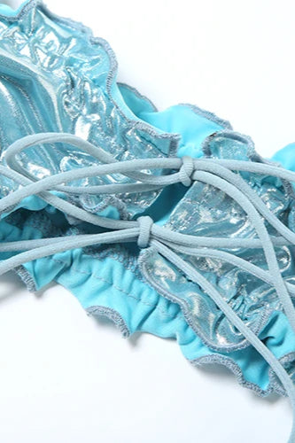 Shiny Bandage Bikini Set