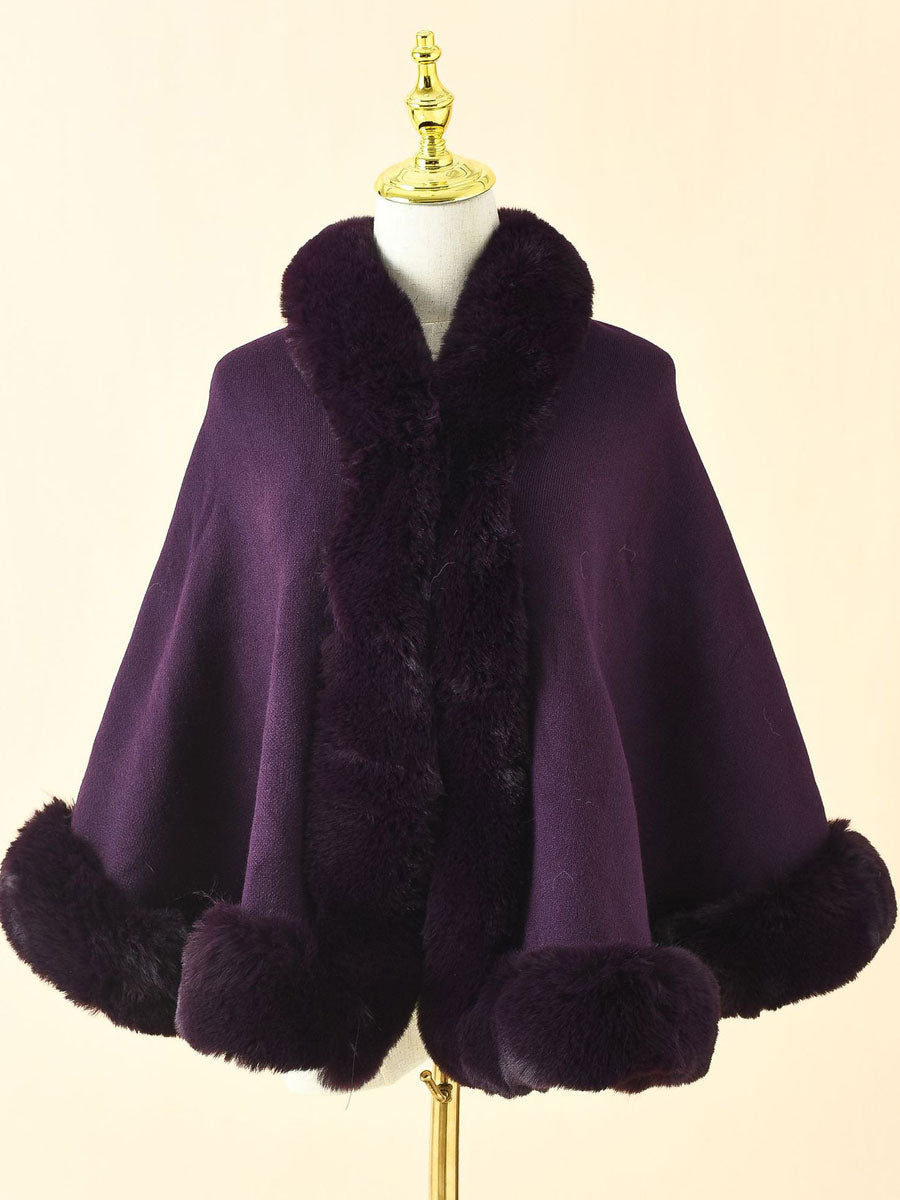 Wedding Cape Faux Fur Shawl Bridal Winter Outerwear