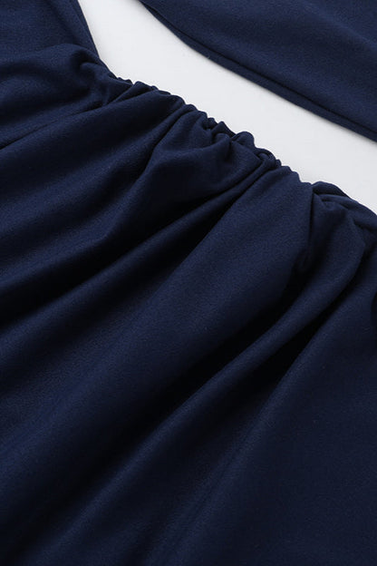 Elegant Designer Puff Sleeve Maxi Dress