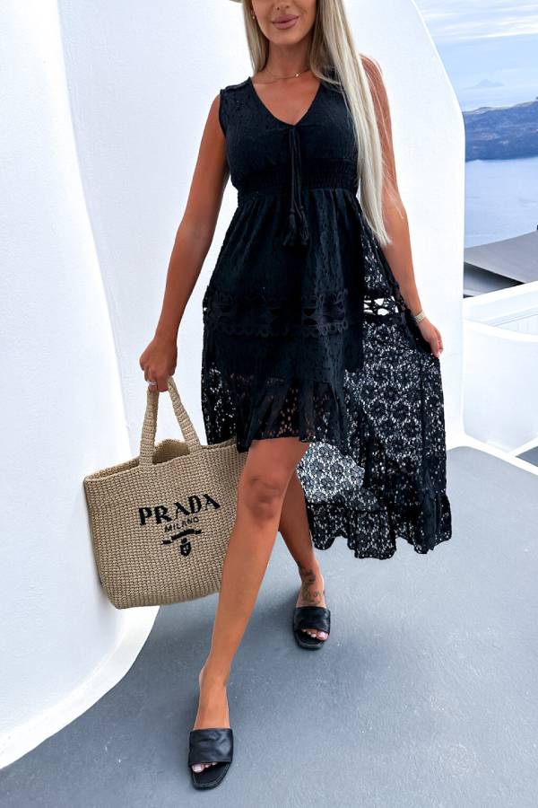 Sexy lace fishtail dress