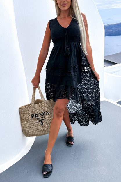 Sexy lace fishtail dress