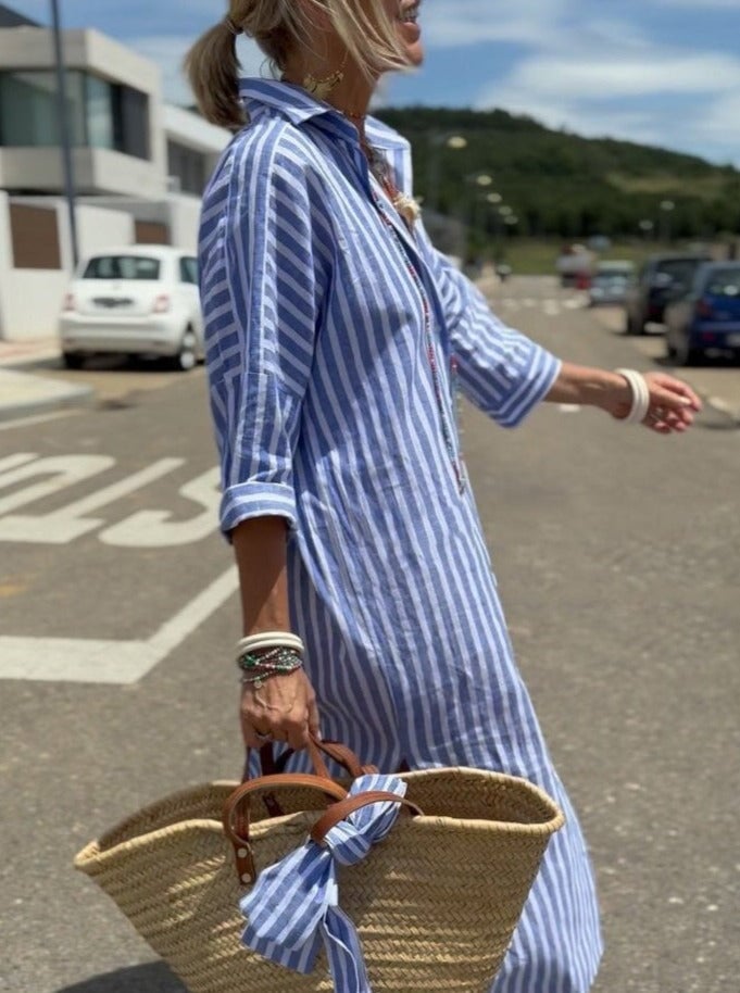 Lova | Classic Striped Shirt Dress