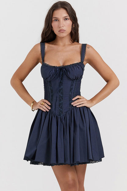 Wrap Tie Spaghetti Strap Mini Dress