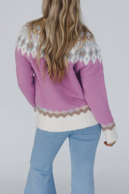 Christmas Thickened Round Neck Long Sleeve Knitted Sweater