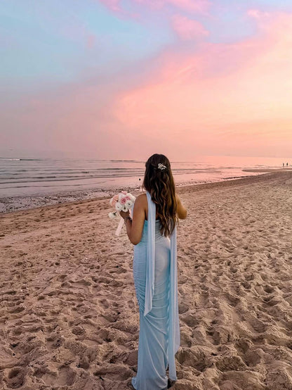 Tube Corset Top & Ruched Skirt Coord Set
