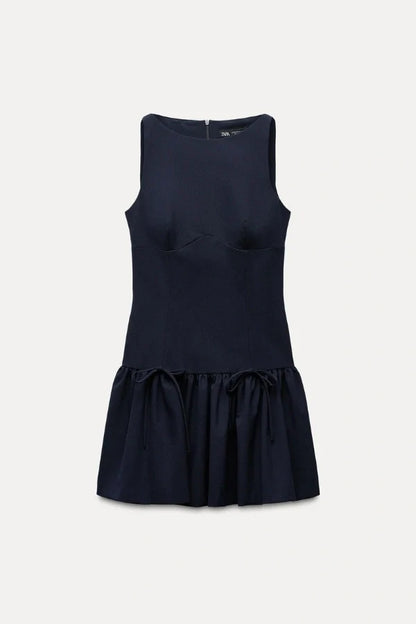 Florence Bow Ruffle Mini Dress