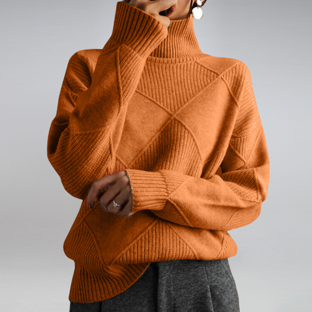 | Women's Winter Turtleneck Knit Sweater