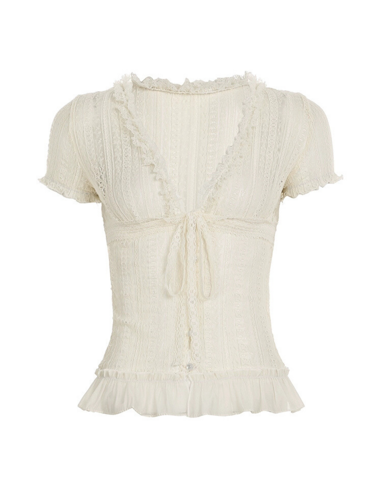 Braya Lace Puff Sleeve Top