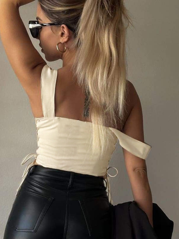 Lace up Boning Corset Top