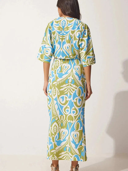 Floral Print Crop Top & Skirt Coord Set