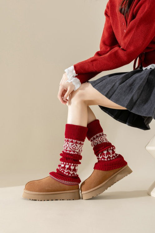 Ribbed Slouchy Leg Warmers