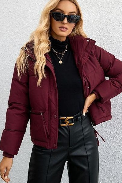Modern Cropped Puffy Puffer Jacket