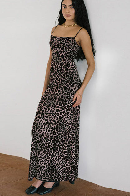 Square Neck Slim Fit Cami Maxi Dress