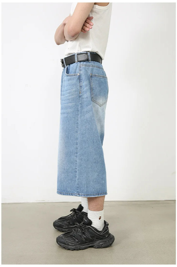Vintage Y2K Loose Cropped Jeans