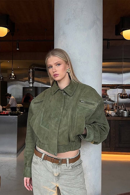 Vintage Short Motorcycle Jacket