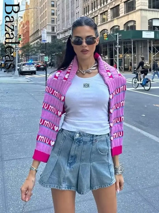 Short Denim Pleated Skirt