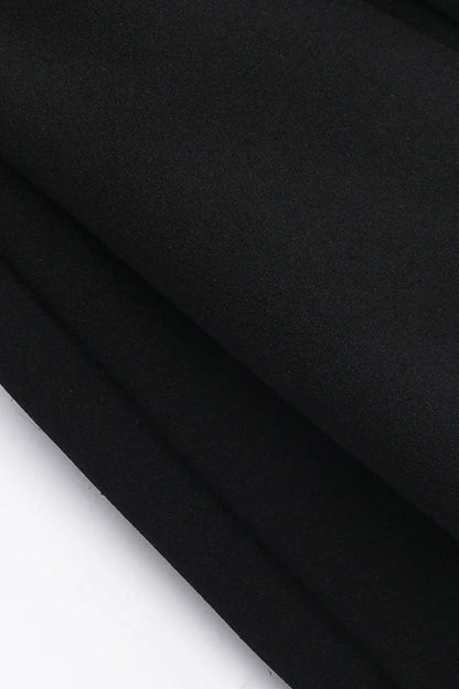 Pearl Trim Square Neck Party Dress