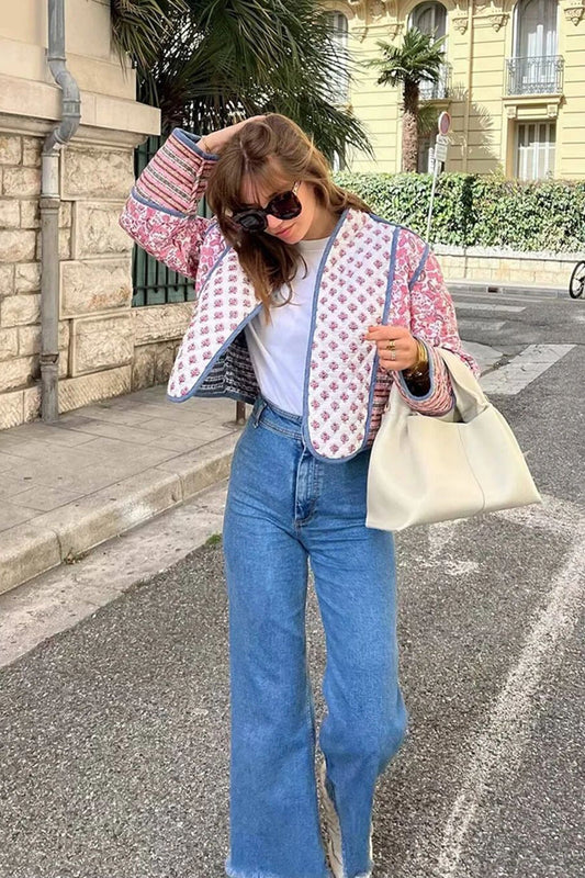 Streetwear Reversible Printed Padded Coat