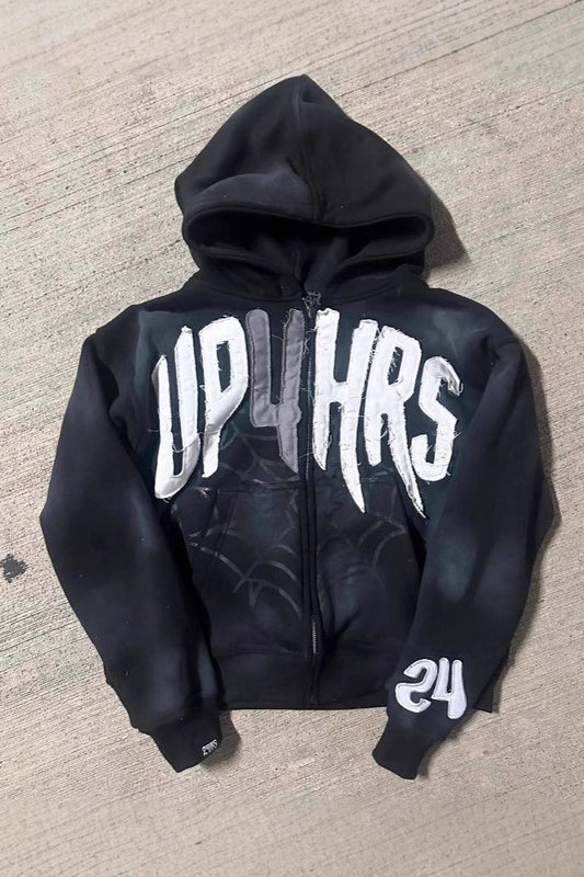 Bold Geometric Print Hoodie