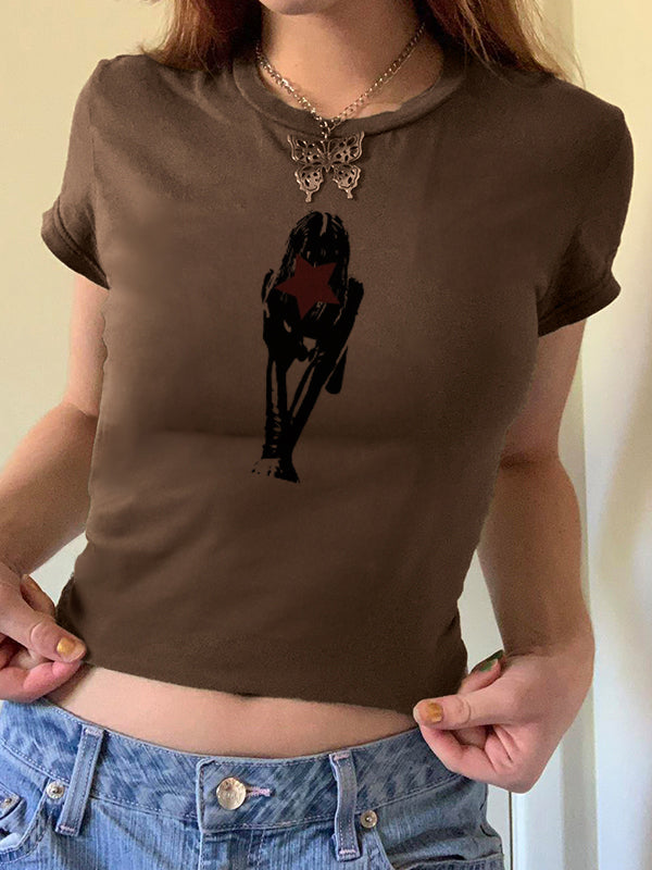 Face Print Short Sleeve Tee