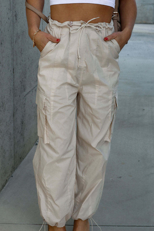 Street Style Drawstring Cargo Pant