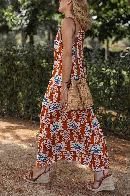 Fashion Sleeveless Sling Loose Dress