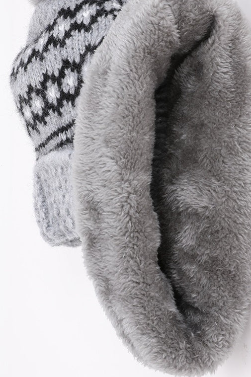 Chunky Knit Balaclava Scarf with Hat