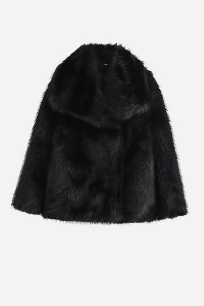 Lucy Faux Fur Shawl Collar Jacket