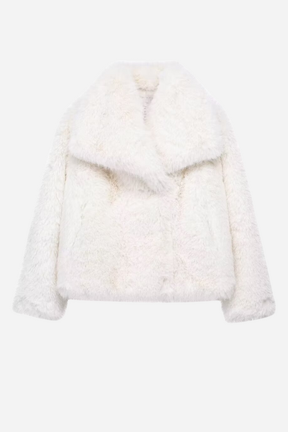 Lucy Faux Fur Shawl Collar Jacket
