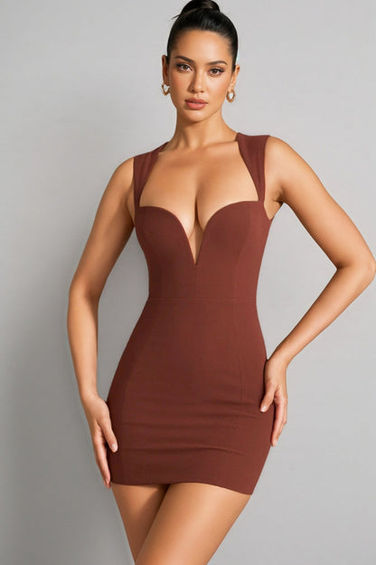 Saige Hollowed Out Hip Mini Dress