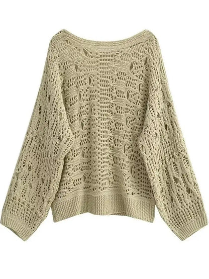 Hollow Out Knitted Sweater