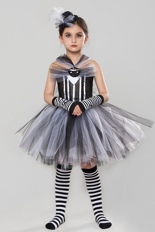 Striped Skeleton Kid Halloween Costume