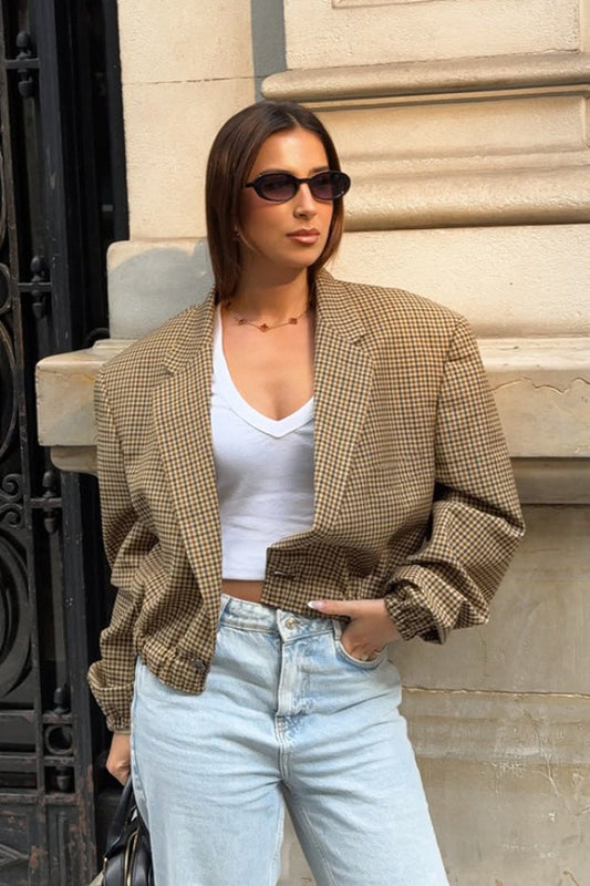 Timeless Plaid Relaxed Fit Blazer