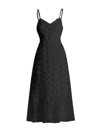 Butterfly Patch Spaghetti Strap Dress